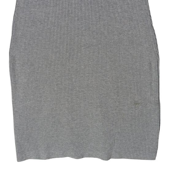 No Boundaries Ribbed Mini Dress Size Small Gray Snap Button Down Short Sleeve - Picture 11 of 12